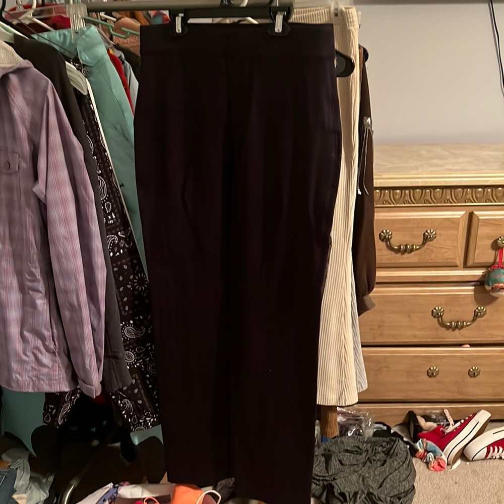 Spanx Navy straight leg perfect pant in size large